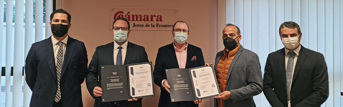 Triple certificación para la Cámara Oficial de Comercio de Jerez